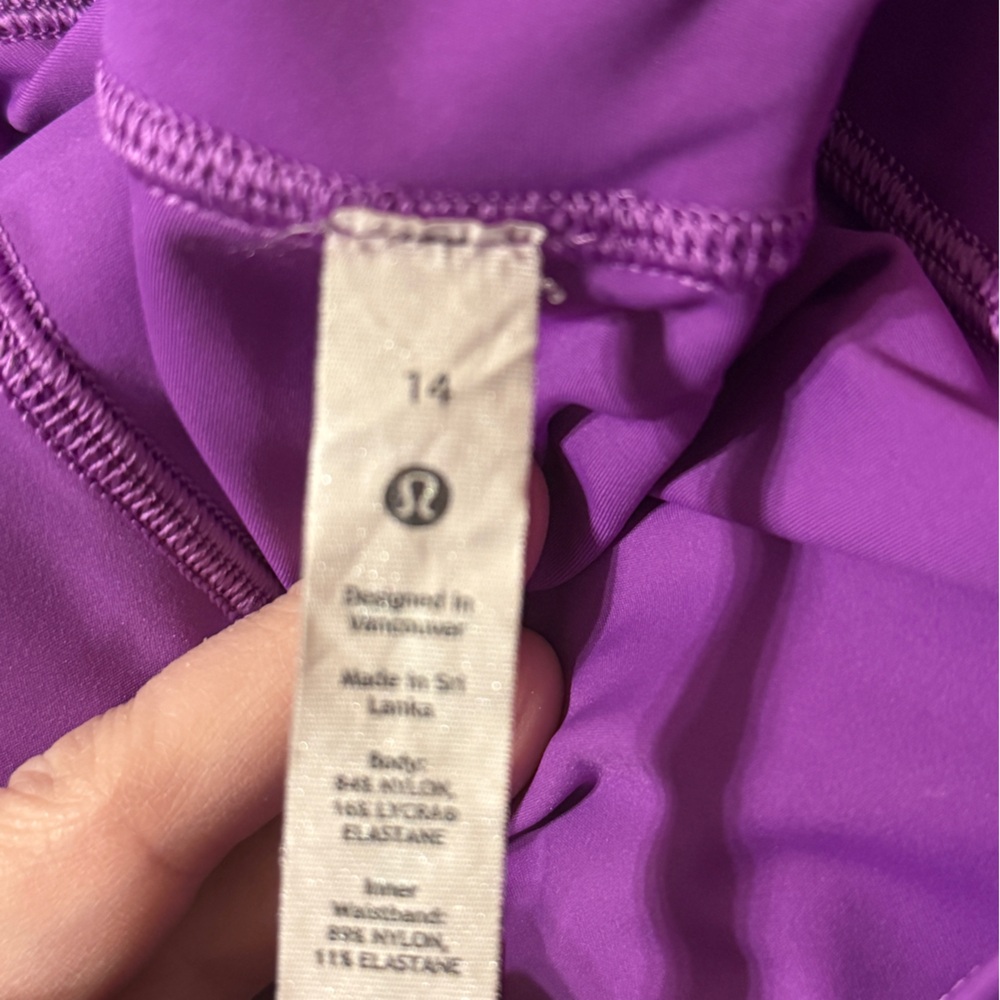 Lululemon Athletica Moonlit Magenta High-Rise Tights - Picture 3 of 4
